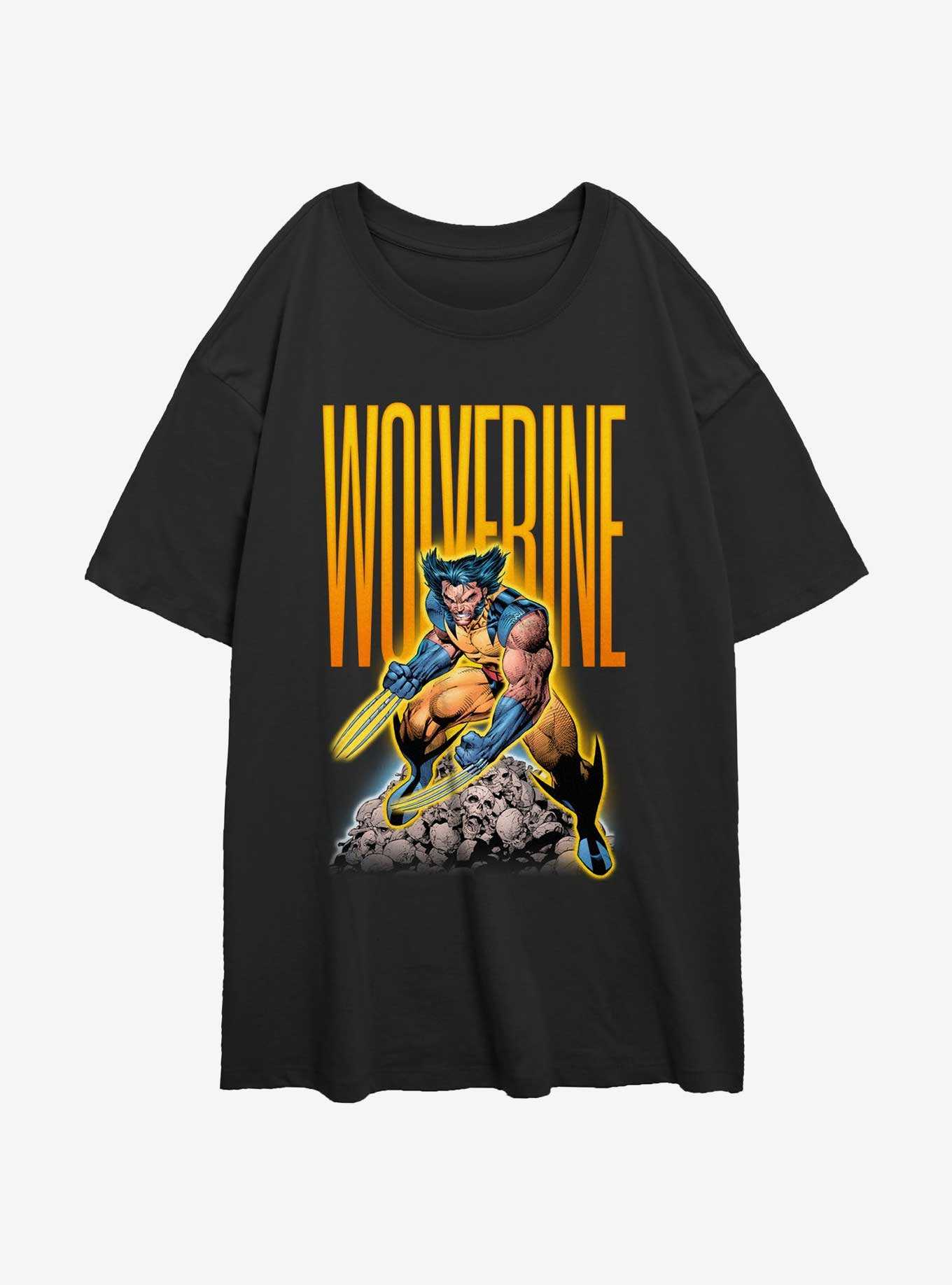 Wolverine Skull Pile Girls Oversized T-Shirt, , hi-res