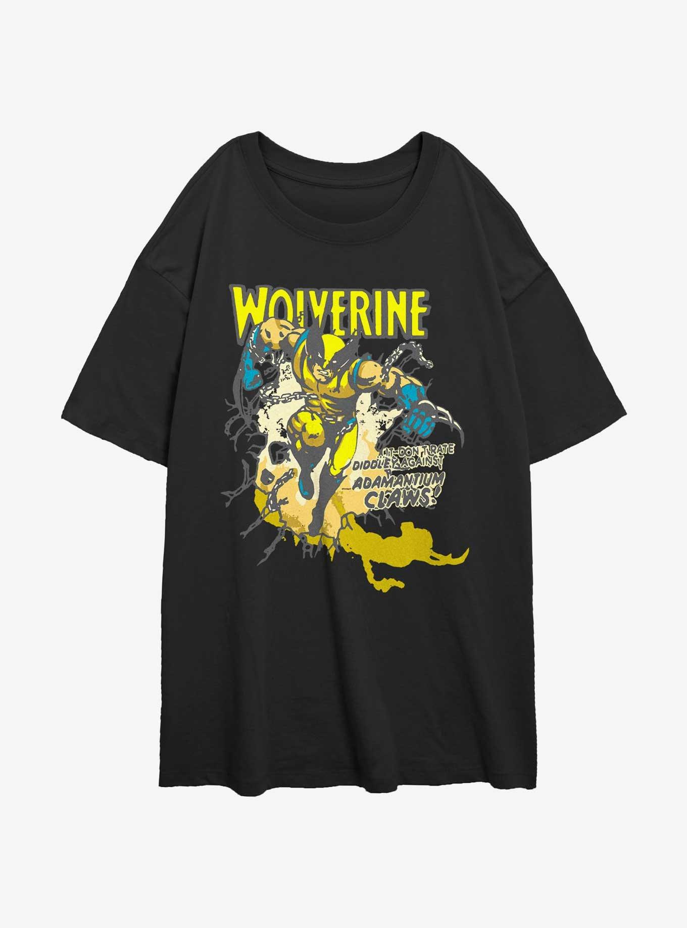 Wolverine Adamantium Time Girls Oversized T-Shirt, , hi-res