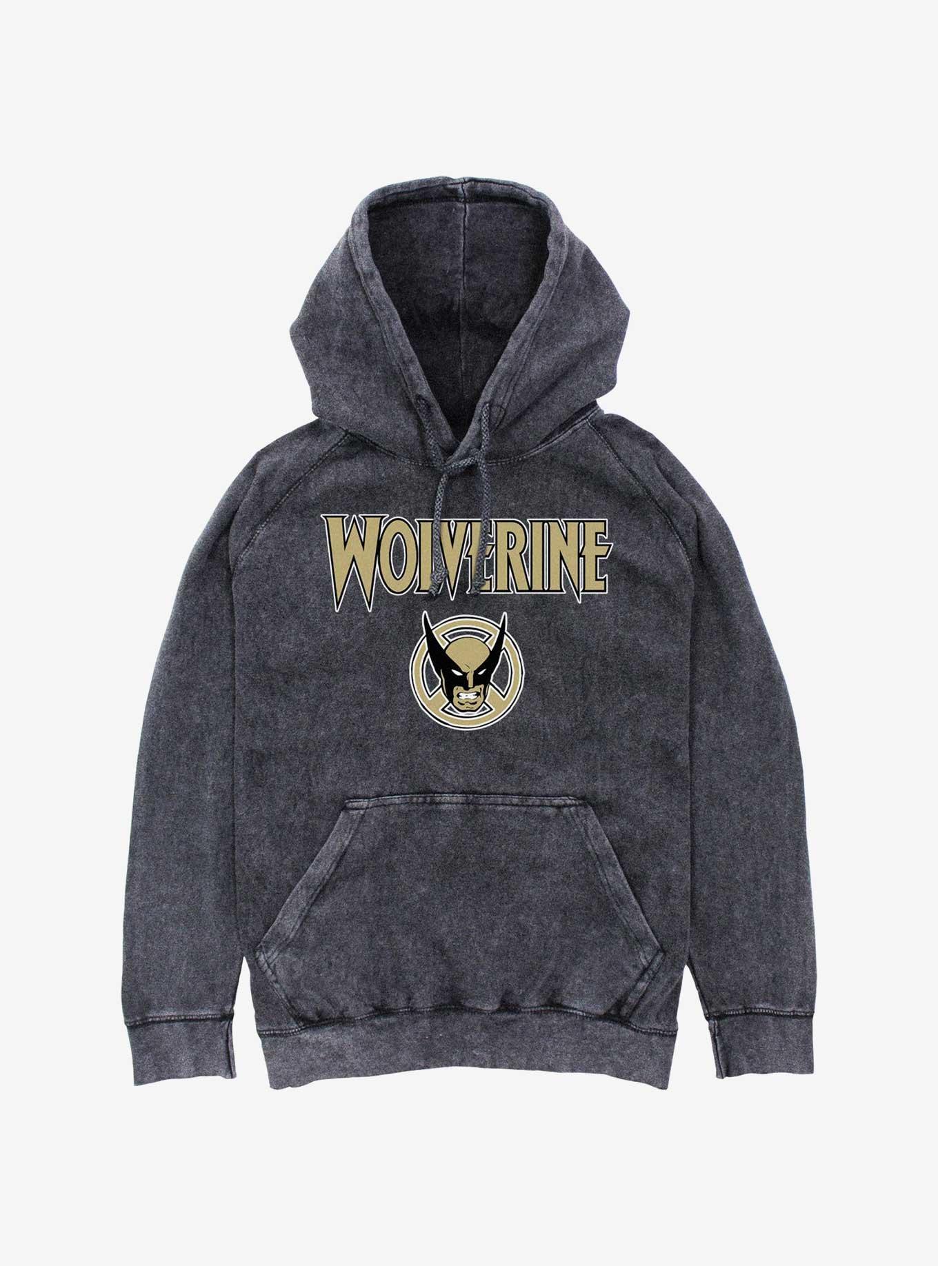 Wolverine Logan Icon Mineral Wash Hoodie, BLACK, hi-res