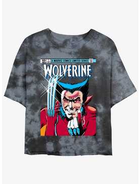 Wolverine 1st Issue Comic Cover Girls Tie-Dye Crop T-Shirt, , hi-res