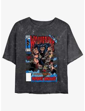 Wolverine Wolvey 48 Comic Cover Girls Mineral Wash Crop T-Shirt, , hi-res