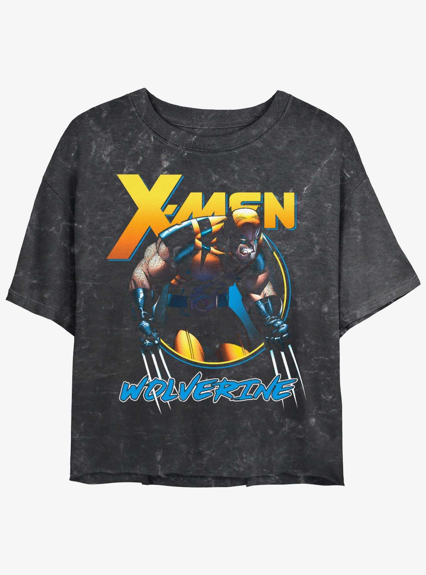 Wolverine Angry Logan Girls Mineral Wash Crop T-Shirt, , hi-res