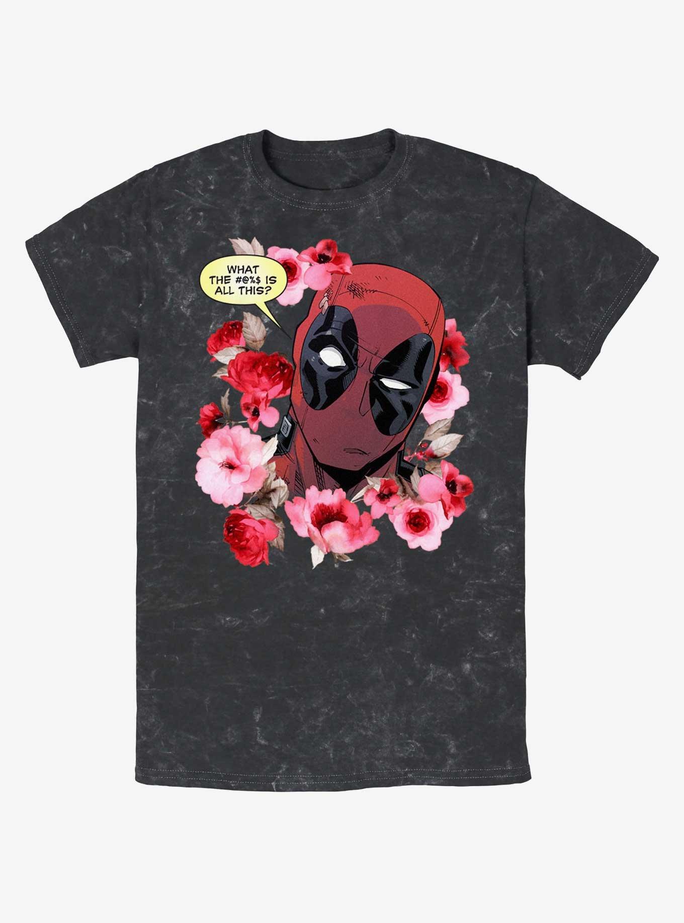 Marvel Deadpool What Is This Mineral Wash T-Shirt, BLACK, hi-res