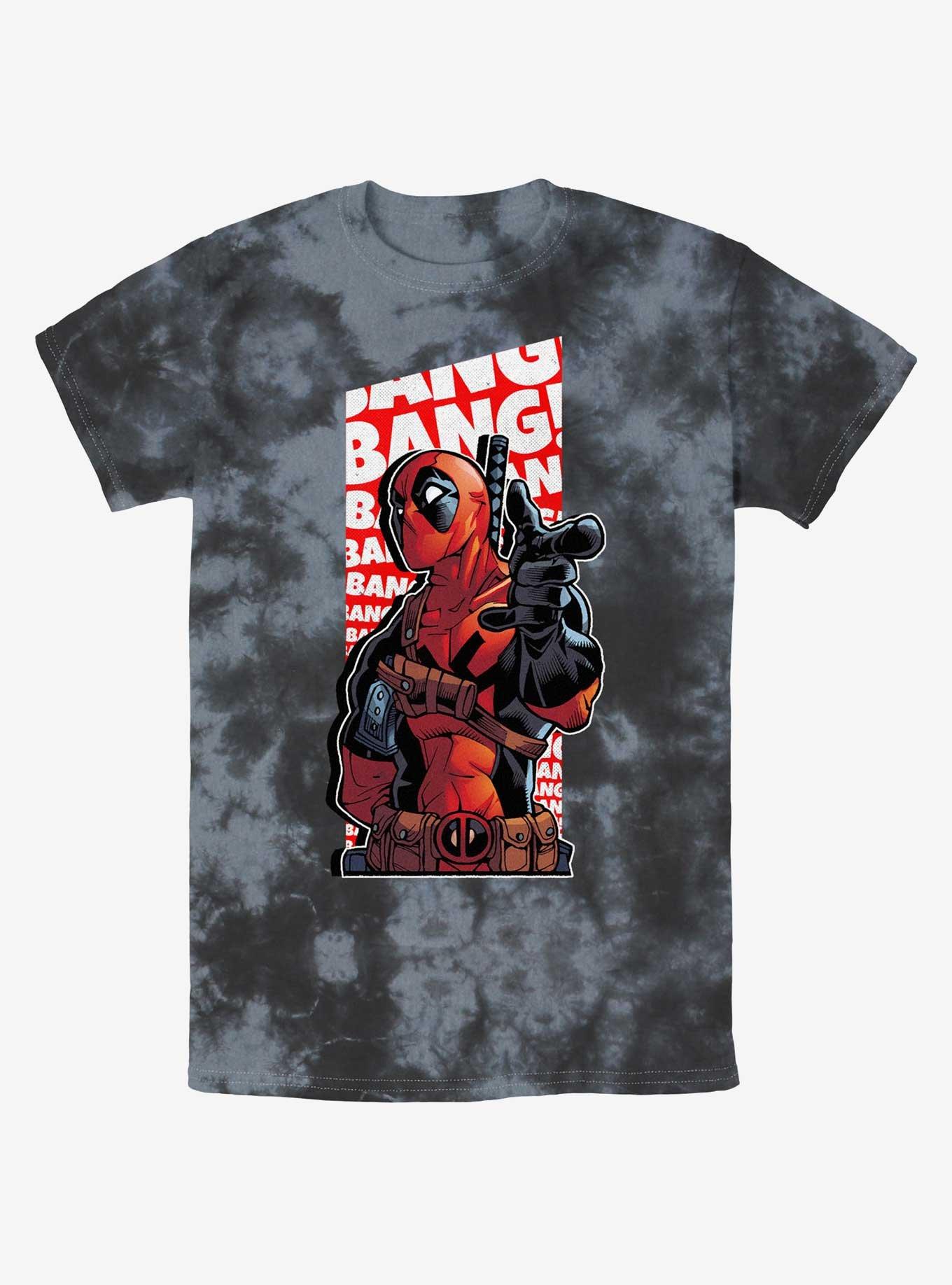 Marvel Deadpool Bang Bang Finger Gun Tie-Dye T-Shirt, , hi-res