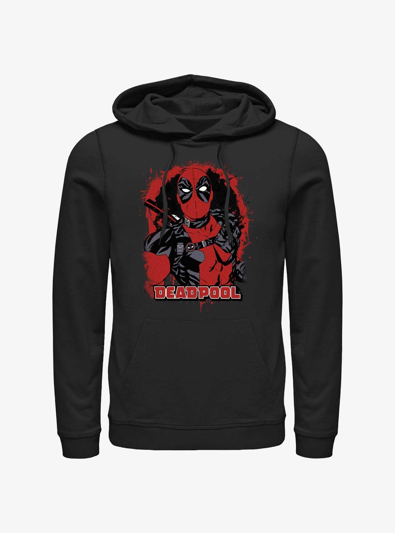 Marvel Deadpool Painted Merc Hoodie, , hi-res