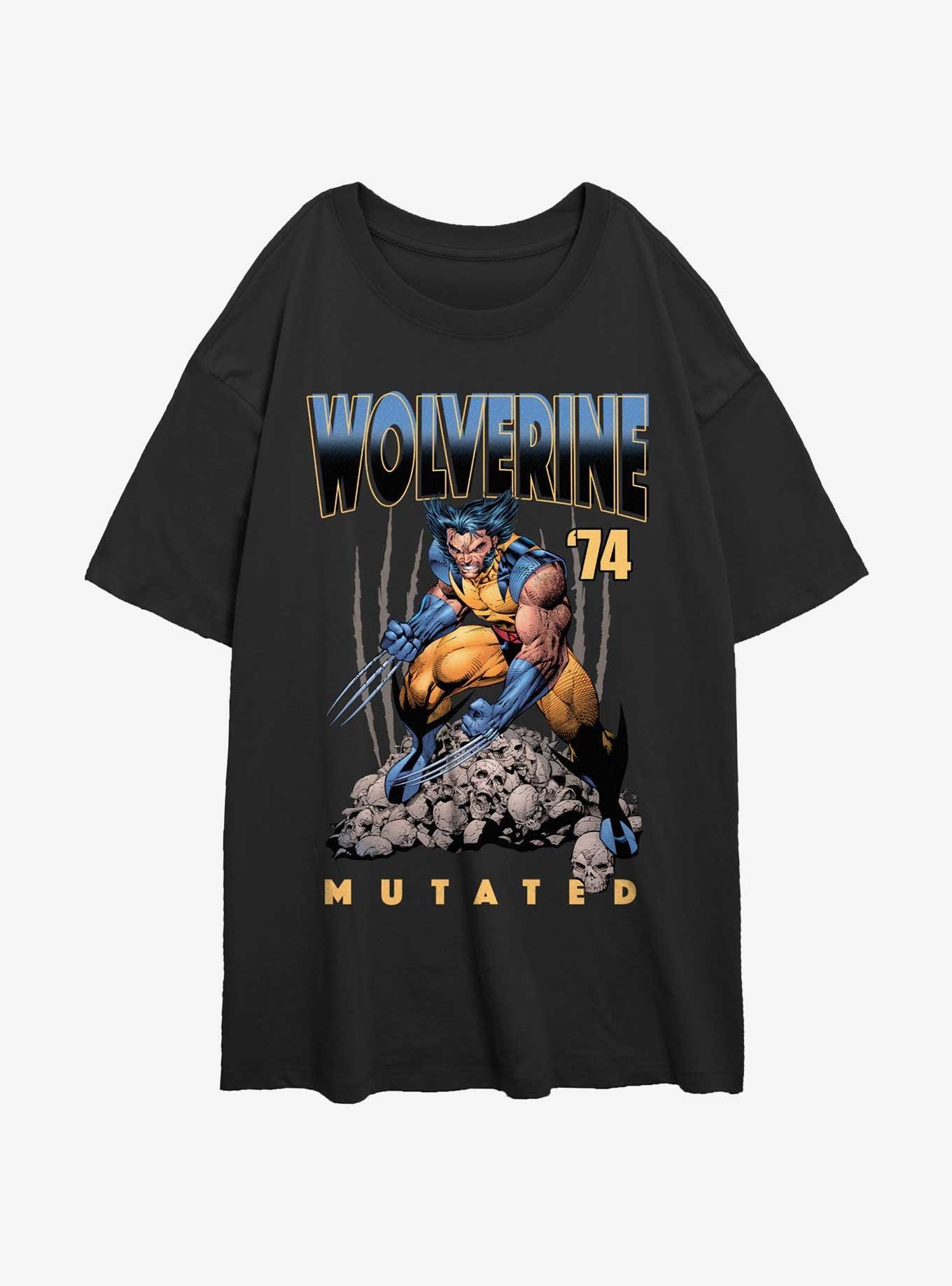 Wolverine Mutated Womens Oversized T-Shirt, BLACK, hi-res