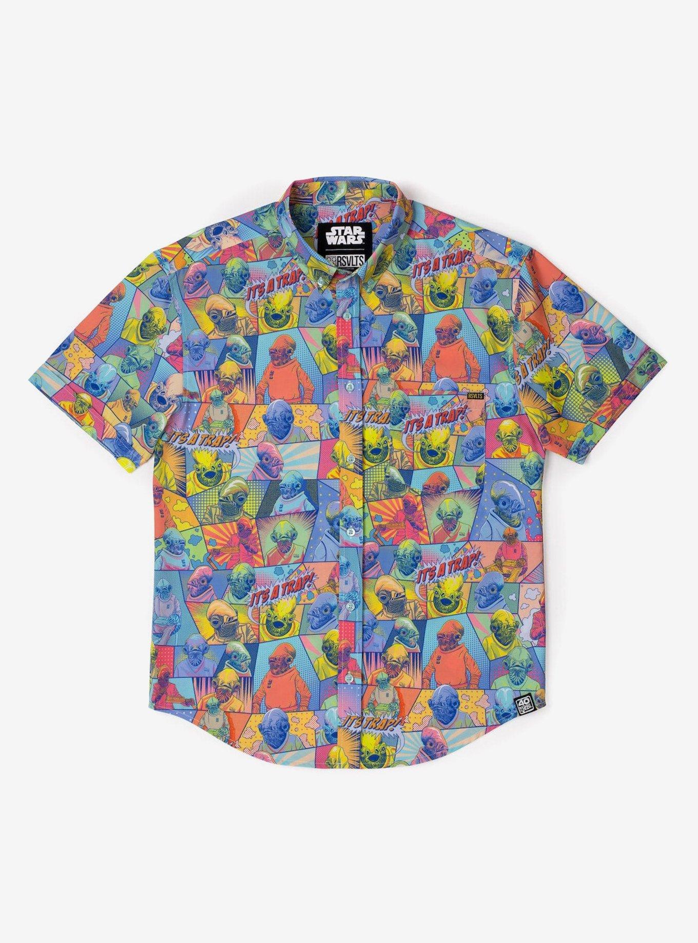 RSVLTS Star Wars "It's a Trap!" Button Up Top, , hi-res