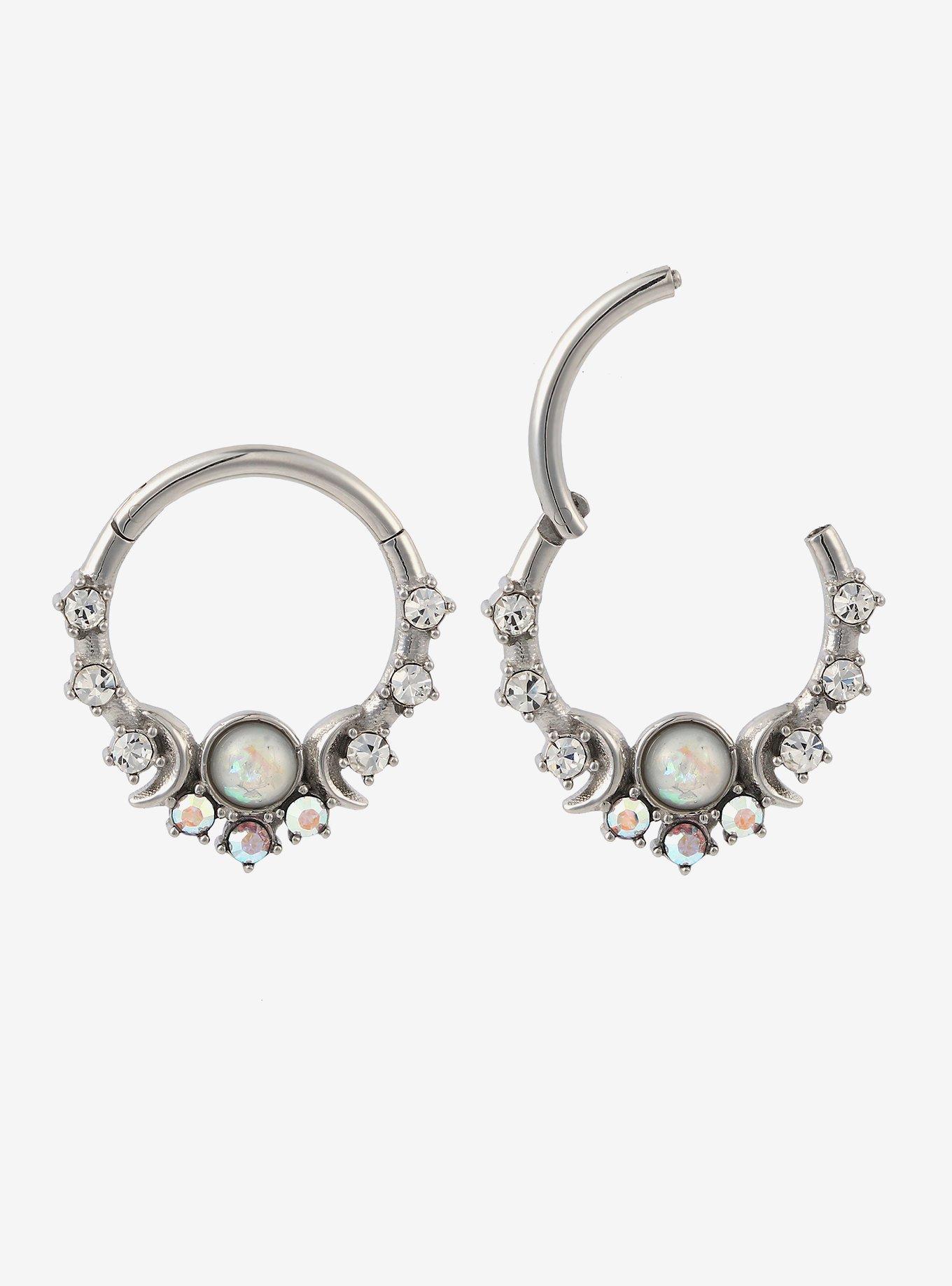 Crescent Moons & Jewels Hinged Clicker, MULTI, hi-res
