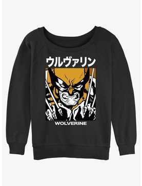 Wolverine Kanji Rage Girls Slouchy Sweatshirt, , hi-res