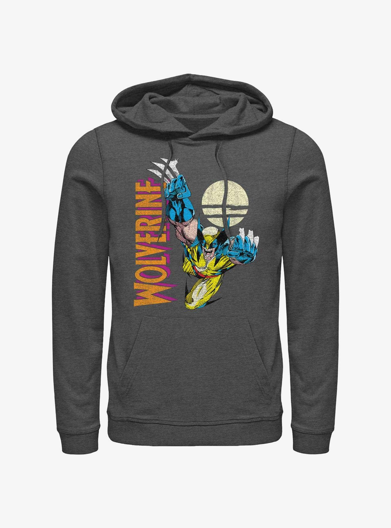 Wolverine Pounce At Night Hoodie, CHAR HTR, hi-res