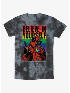 Marvel Deadpool Believe In Yourself Poster Tie-Dye T-Shirt, , hi-res