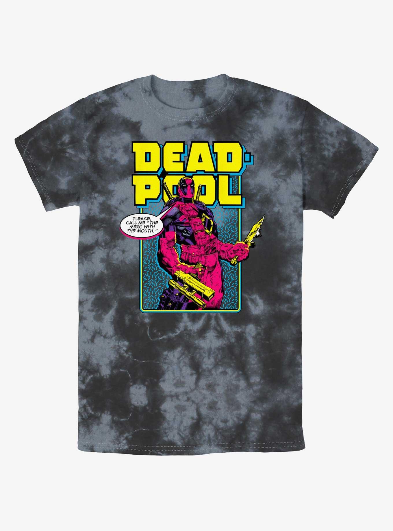 Marvel Deadpool Name Change Tie-Dye T-Shirt, BLKCHAR, hi-res