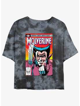 Wolverine Comic Cover Girls Tie-Dye Crop T-Shirt, , hi-res