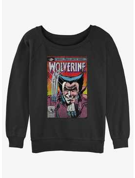 Wolverine Comic Cover Girls Slouchy Sweatshirt, , hi-res
