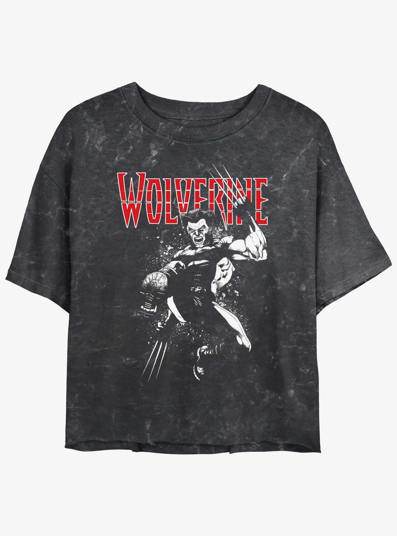 Wolverine Jump Tour Girls Mineral Wash Crop T-Shirt, , hi-res