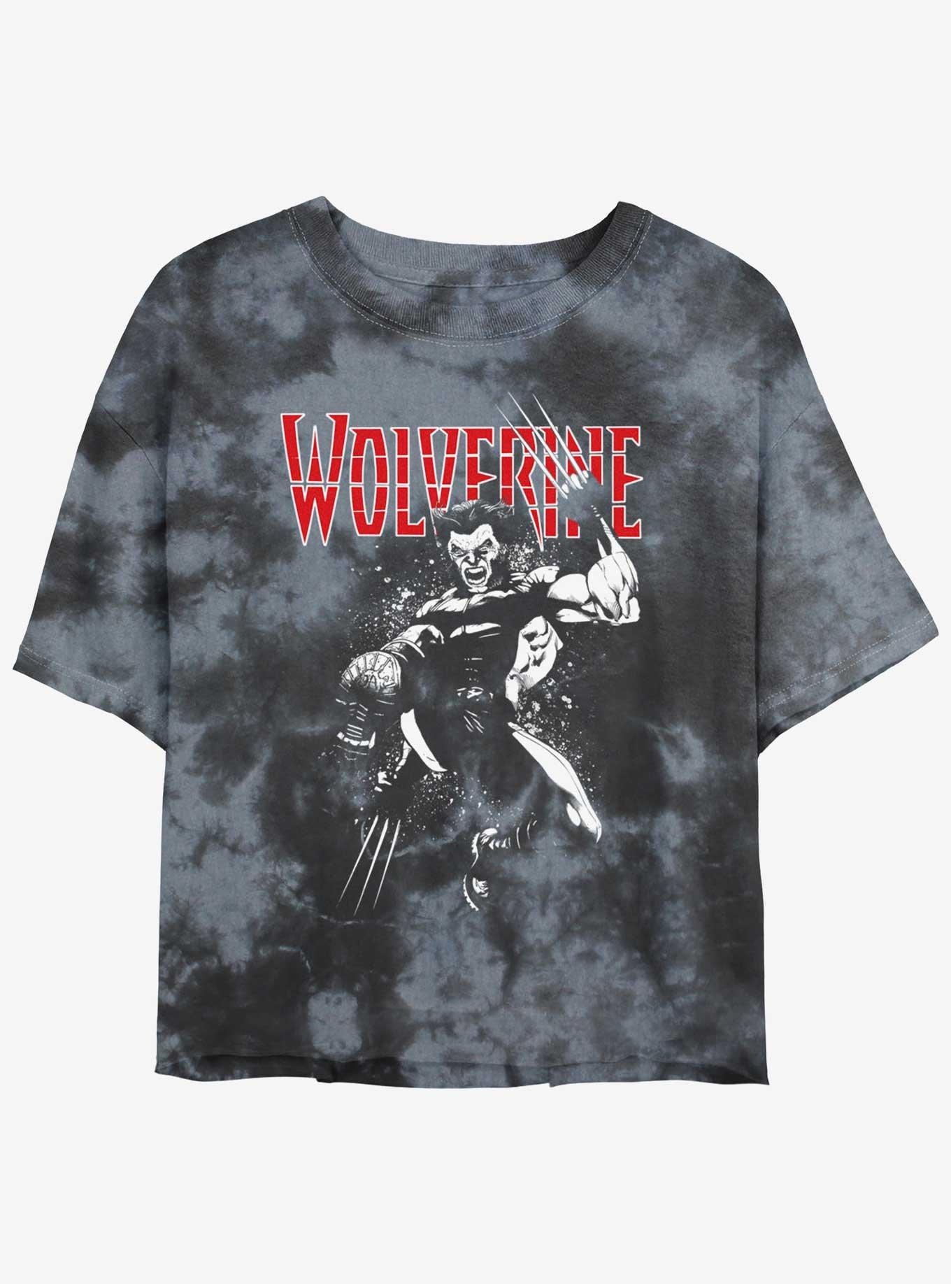 Wolverine Jump Tour Girls Tie-Dye Crop T-Shirt, , hi-res