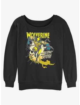 Wolverine Adamantium Time Girls Slouchy Sweatshirt, , hi-res