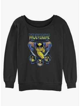 Wolverine Animated Attack Girls Slouchy Sweatshirt, , hi-res