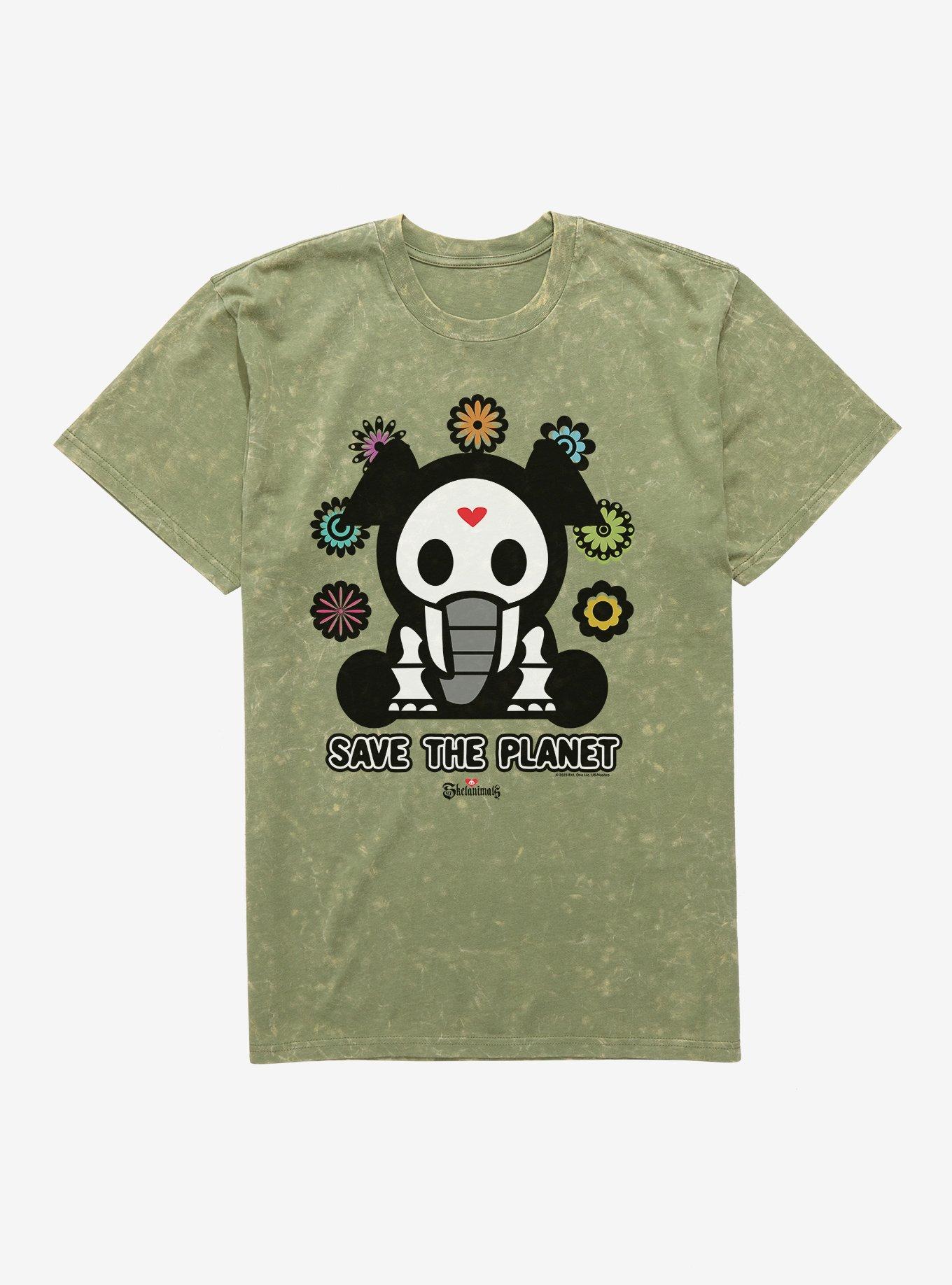 Skelanimals Ellie Save The Planet Mineral Wash T-Shirt, , hi-res