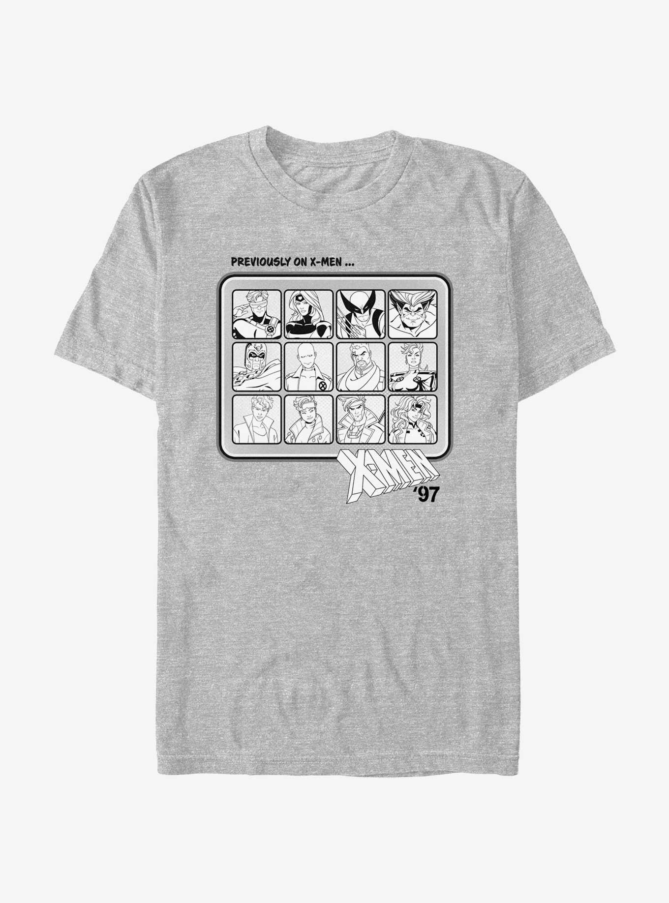 Marvel X-Men '97 Previously On T-Shirt, ATH HTR, hi-res