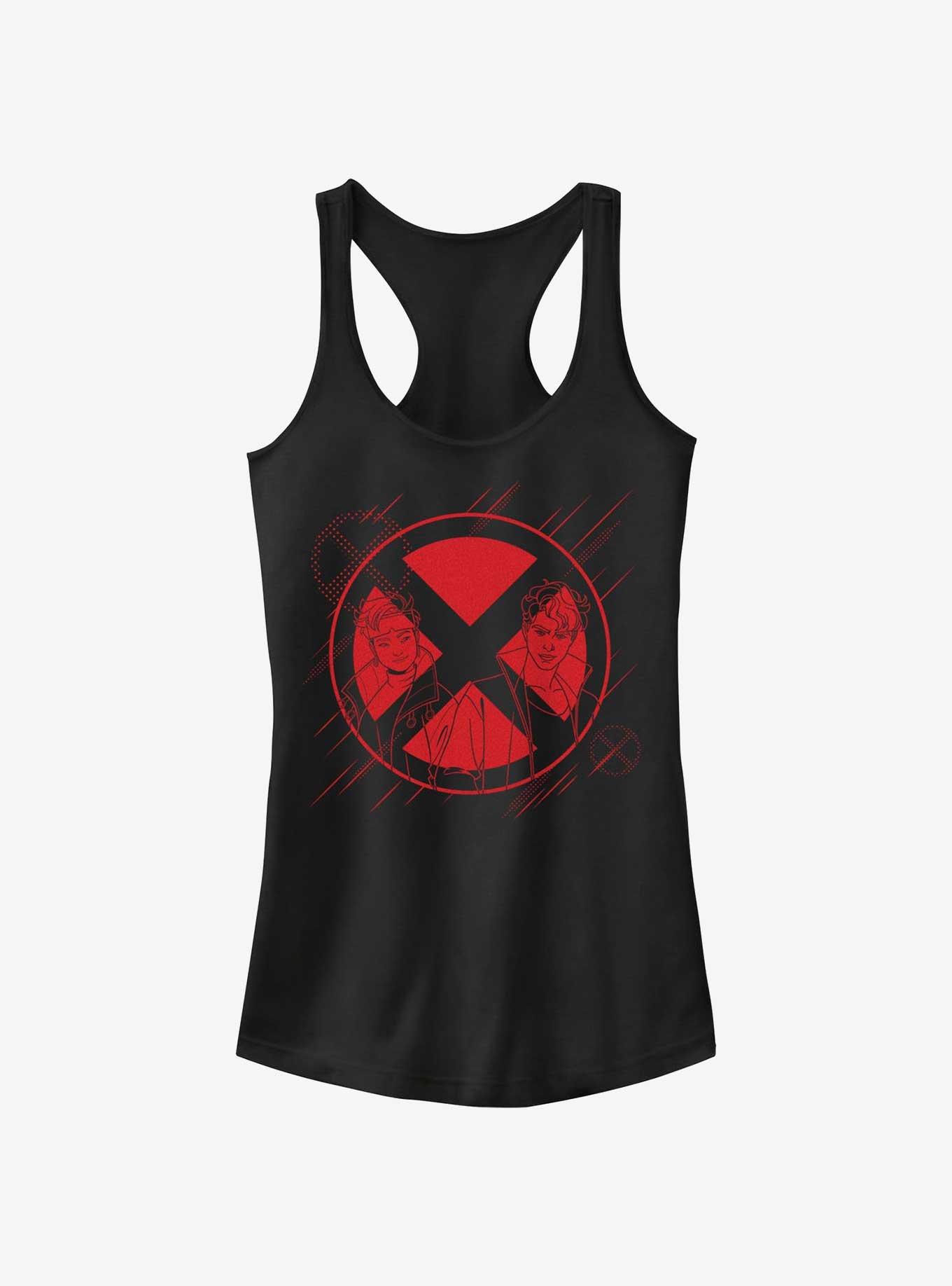 Marvel X-Men '97 Jubilee And Sunspot Silhouette Girls Tank, , hi-res