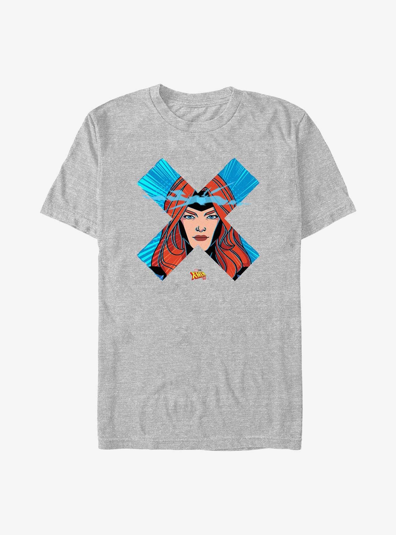Marvel X-Men '97 Jean Grey Face T-Shirt, ATH HTR, hi-res