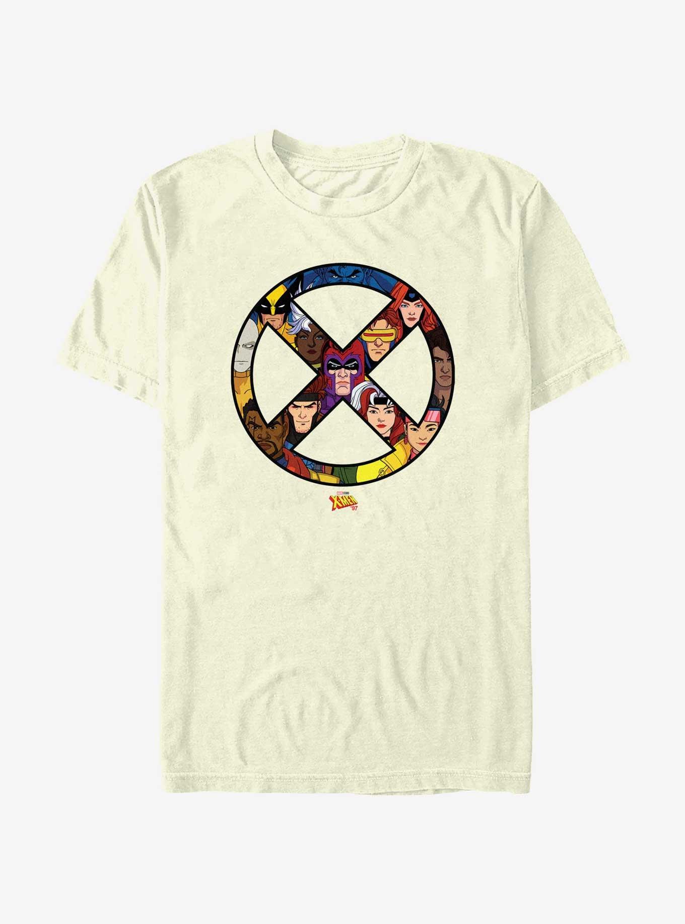 Marvel X-Men '97 Logo Collage T-Shirt, NATURAL, hi-res