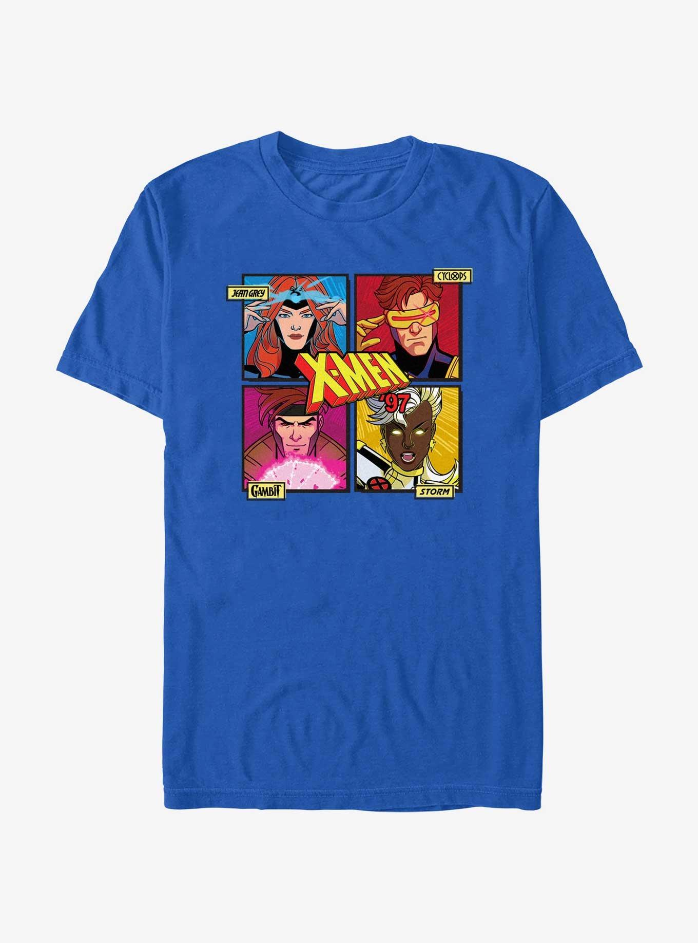 Marvel X-Men '97 Jean Cyclops Cambit Storm T-Shirt, ROYAL, hi-res
