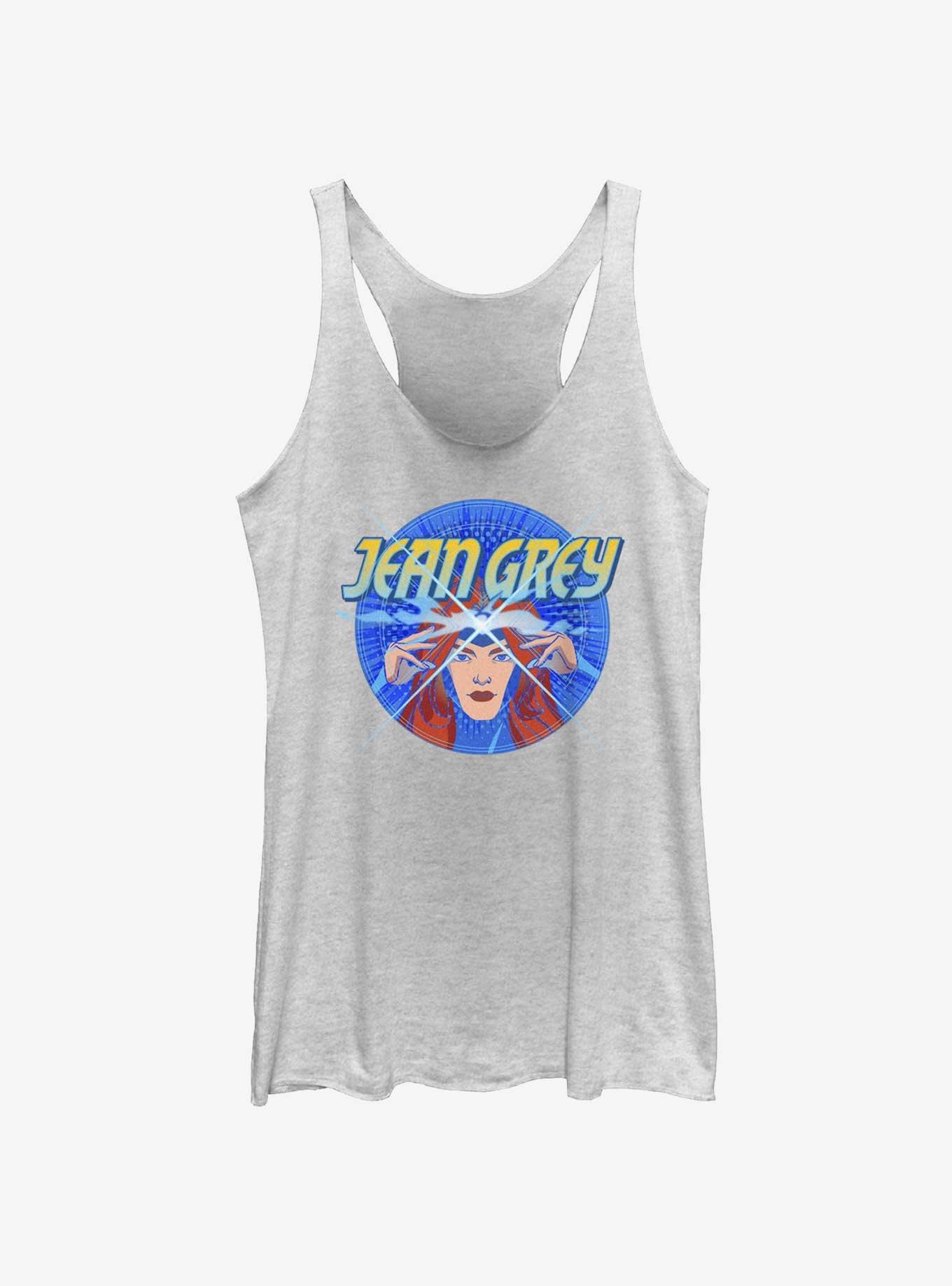 Marvel X-Men '97 Jean Grey Power Girls Tank, WHITE HTR, hi-res