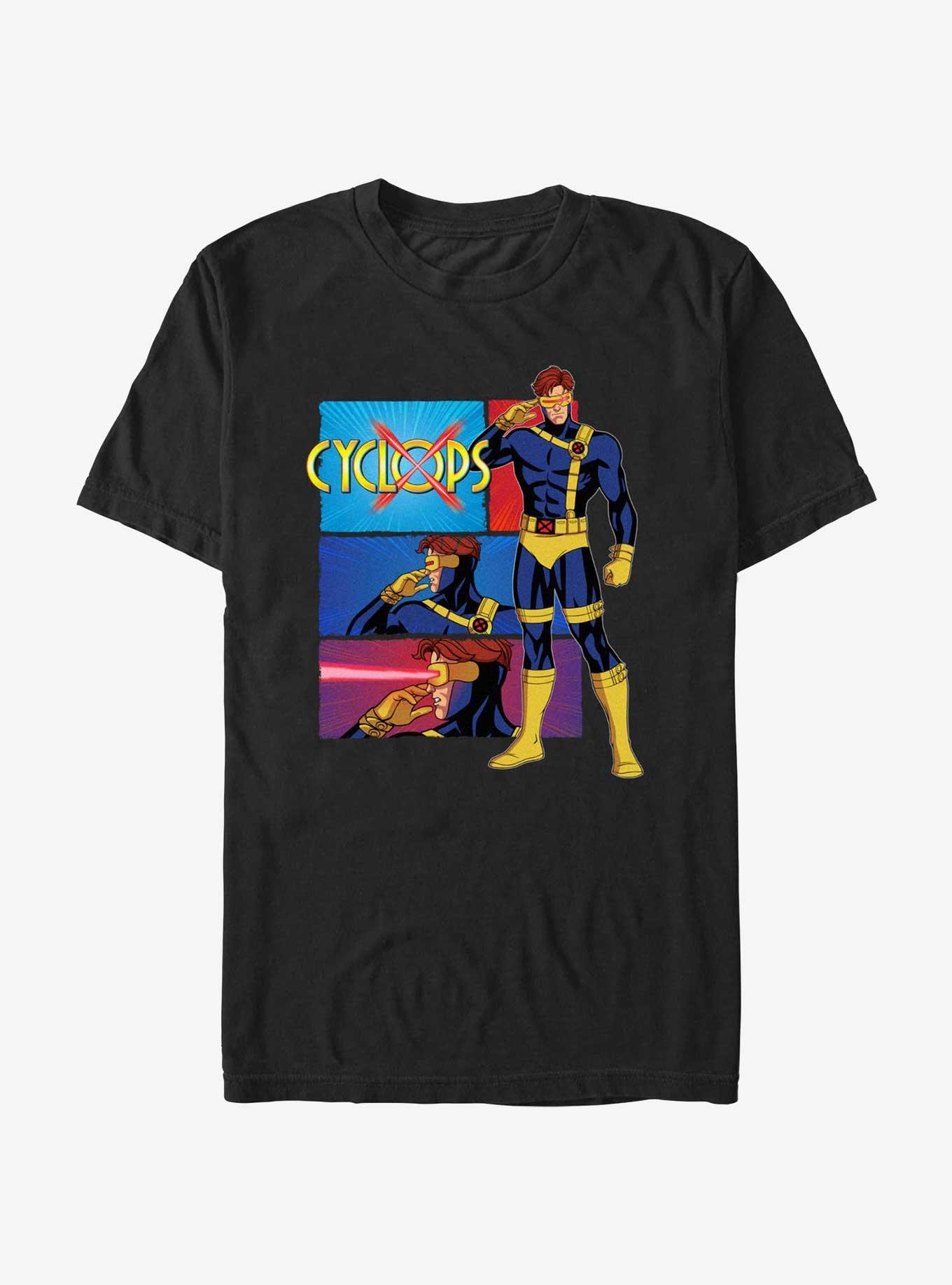 Marvel X-Men '97 Cyclops Poses T-Shirt, BLACK, hi-res