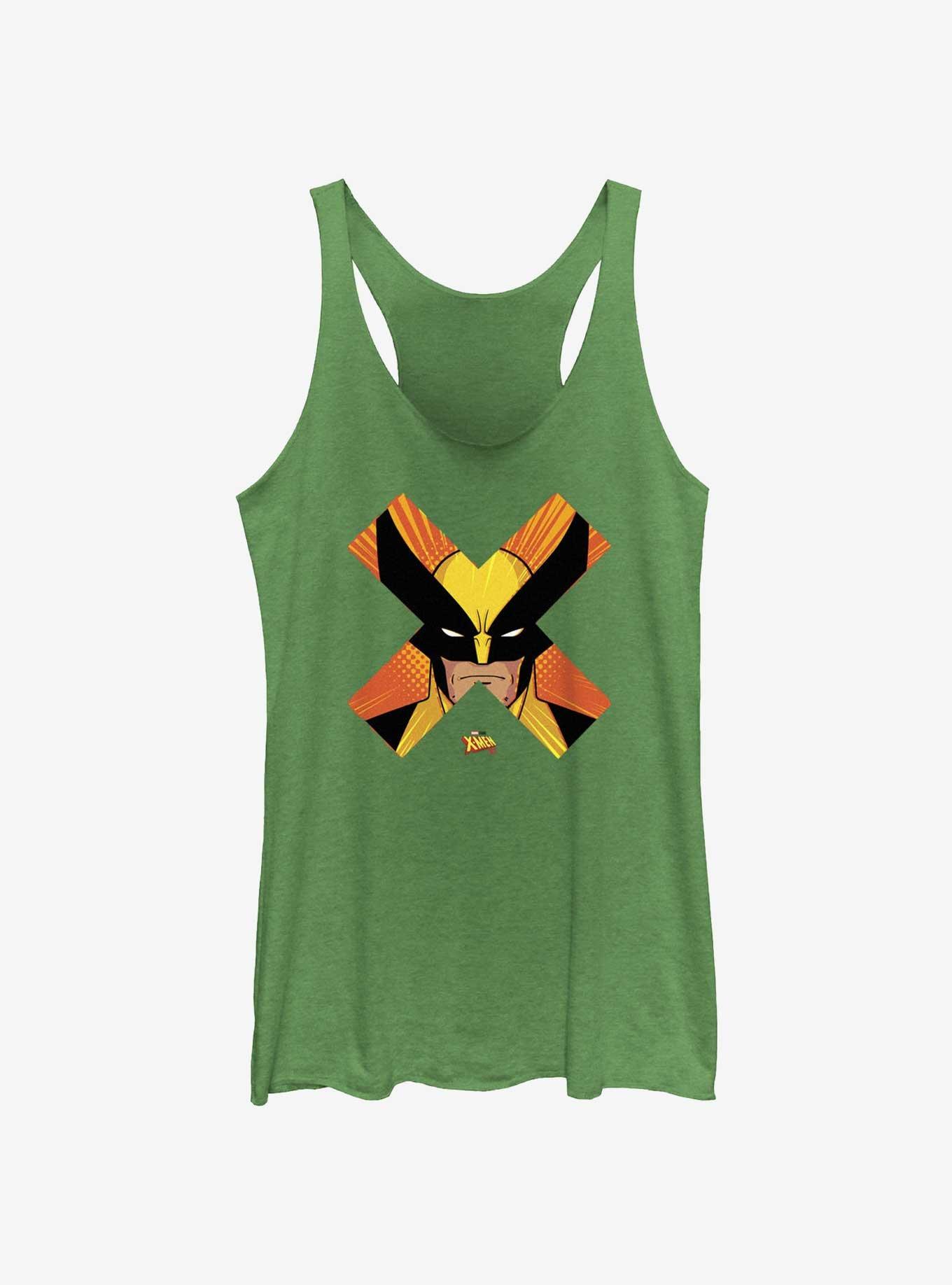 Marvel X-Men '97 Wolverine Face Girls Tank, ENVY, hi-res