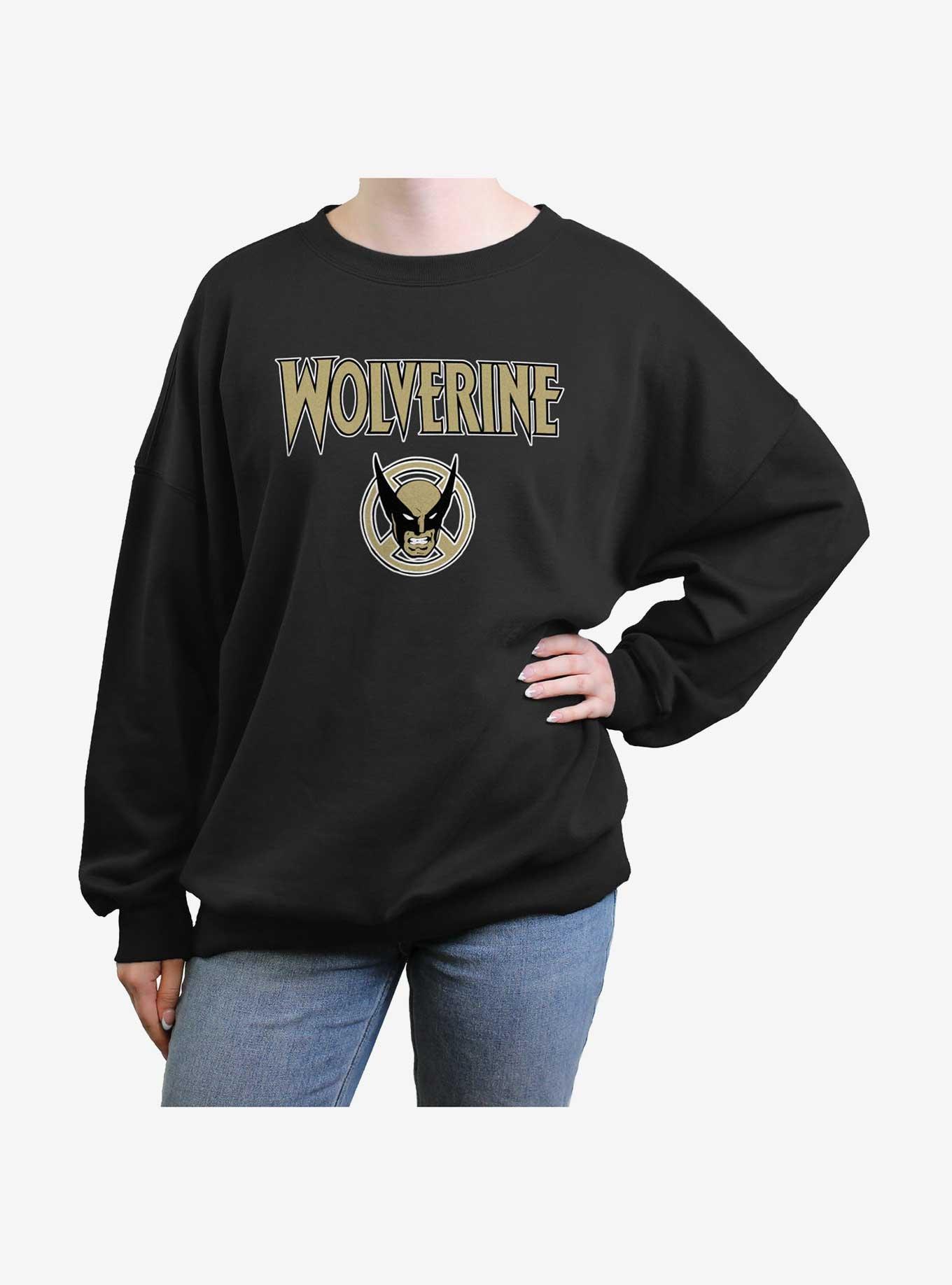 Wolverine Logan Icon Girls Oversized Sweatshirt, BLACK, hi-res