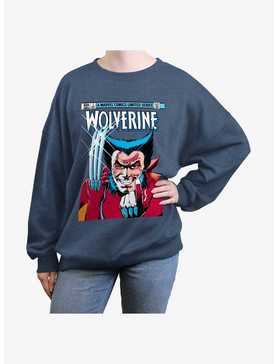 Wolverine 1st Issue Comic Cover Girls Oversized Sweatshirt, , hi-res
