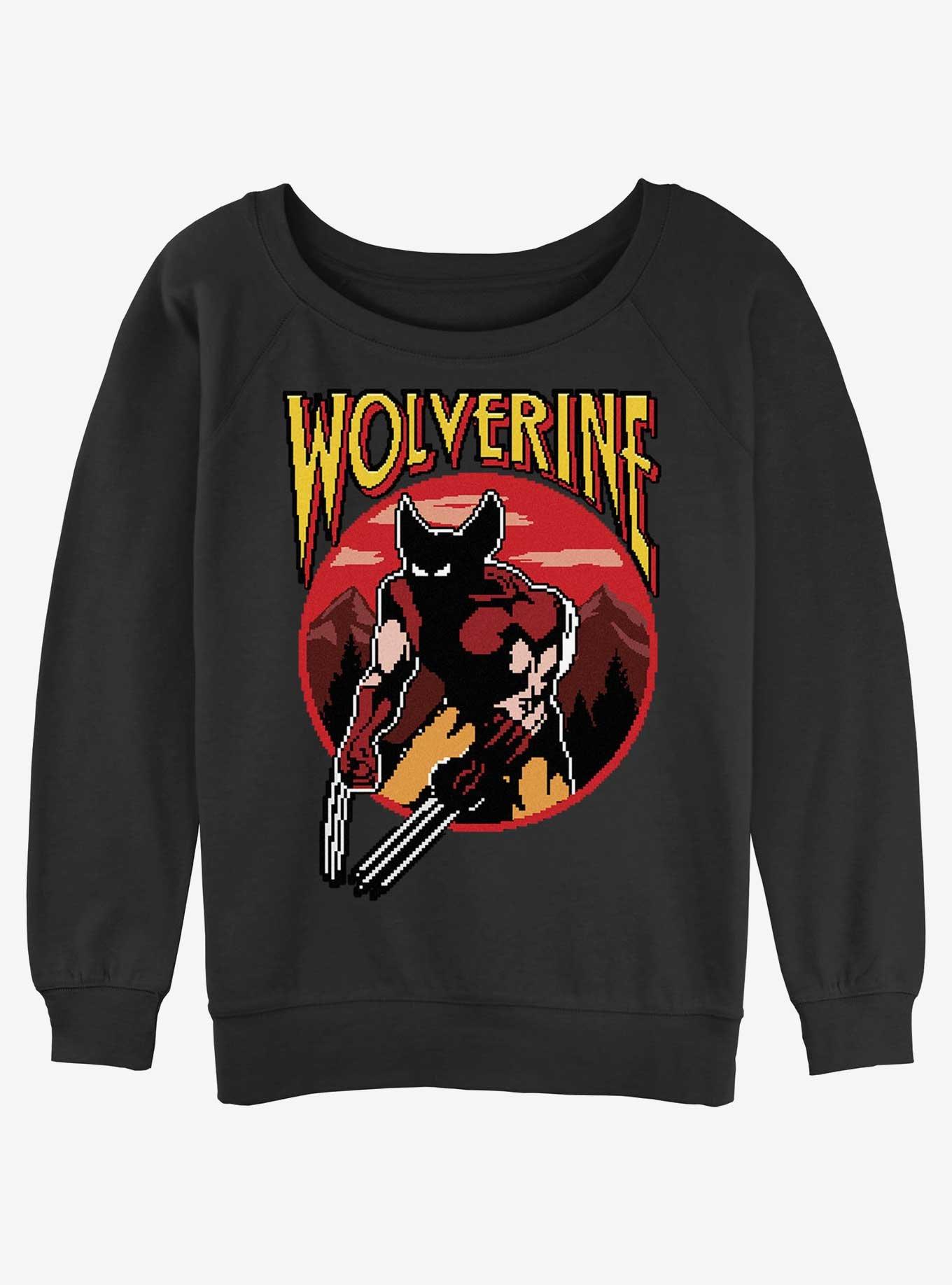 Wolverine Pixel Wolverine Womens Slouchy Sweatshirt, , hi-res