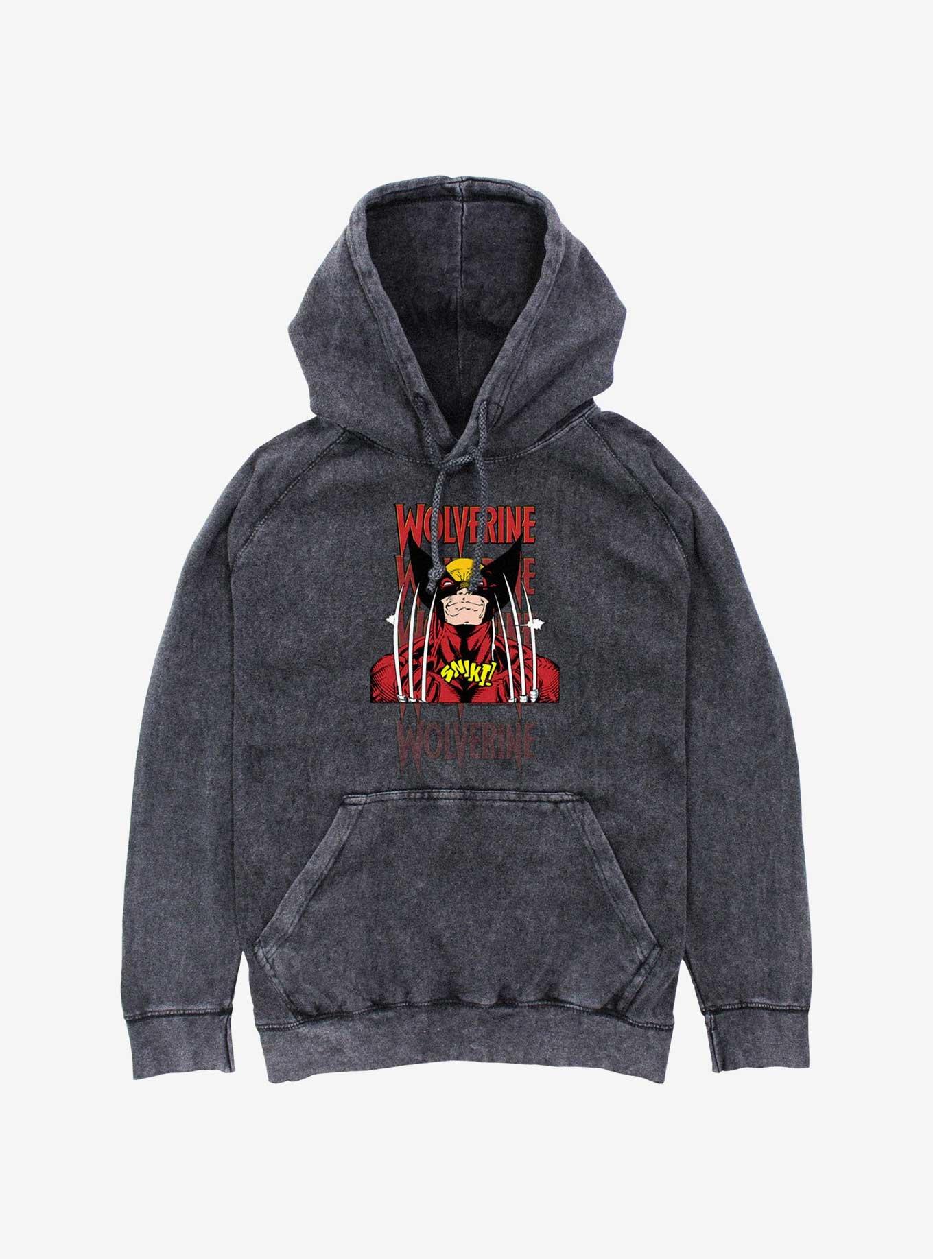 Wolverine Shiny Claws Mineral Wash Hoodie, , hi-res