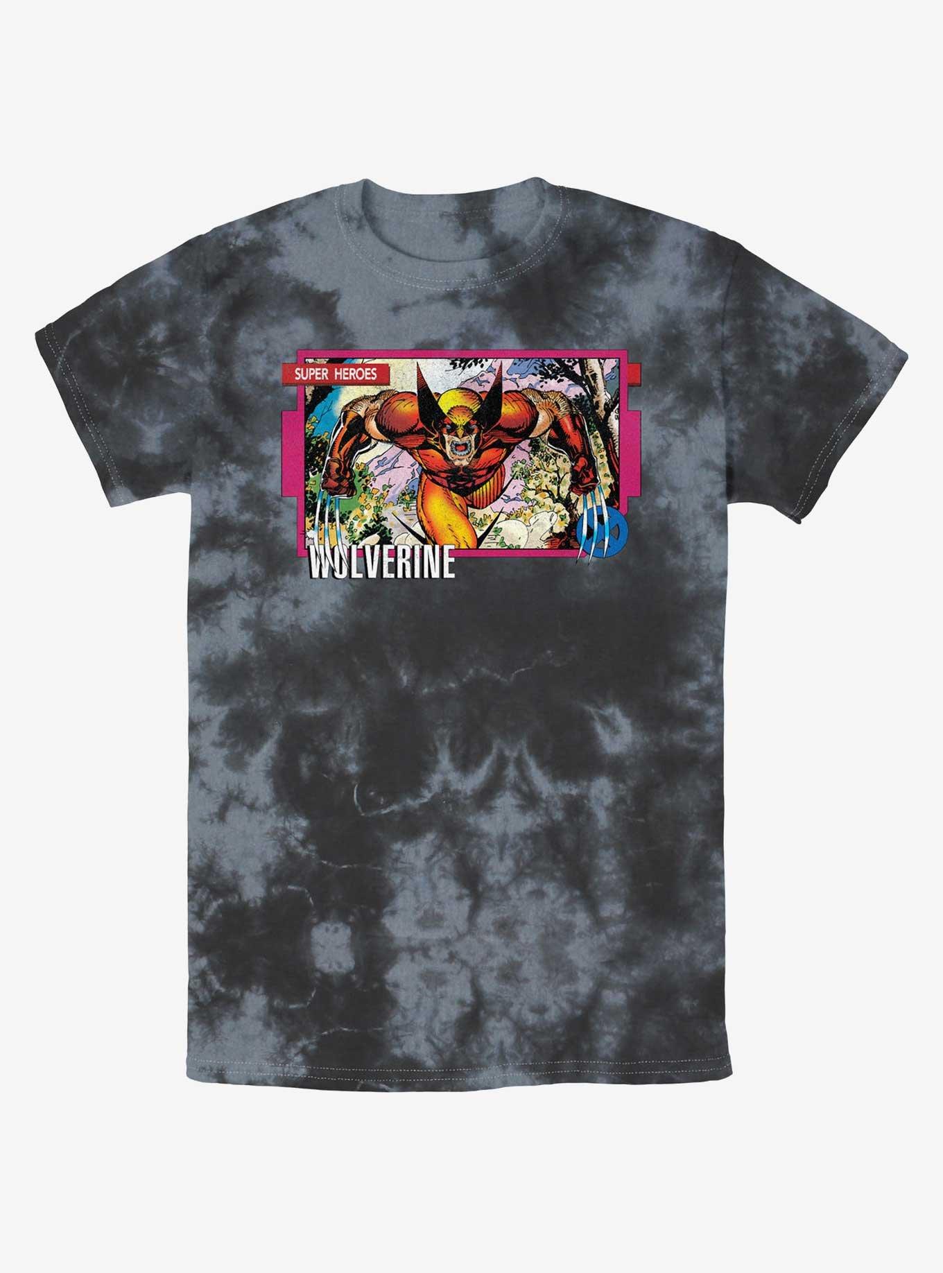 Wolverine Super Hero Tie-Dye T-Shirt, BLKCHAR, hi-res