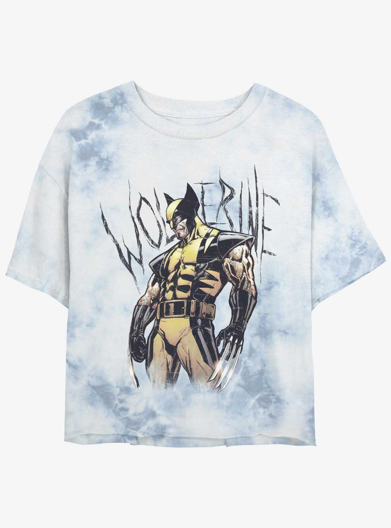 Wolverine Claws Ready Womens Tie-Dye Crop T-Shirt, , hi-res