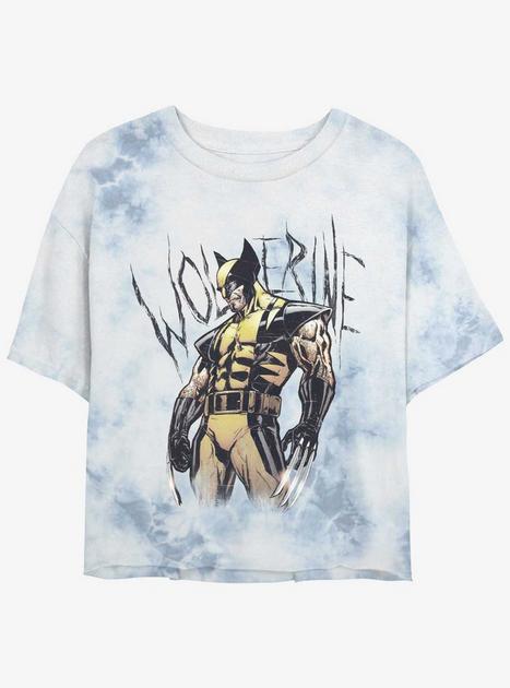 Wolverine Claws Ready Womens Tie-Dye Crop T-Shirt - MULTI | BoxLunch