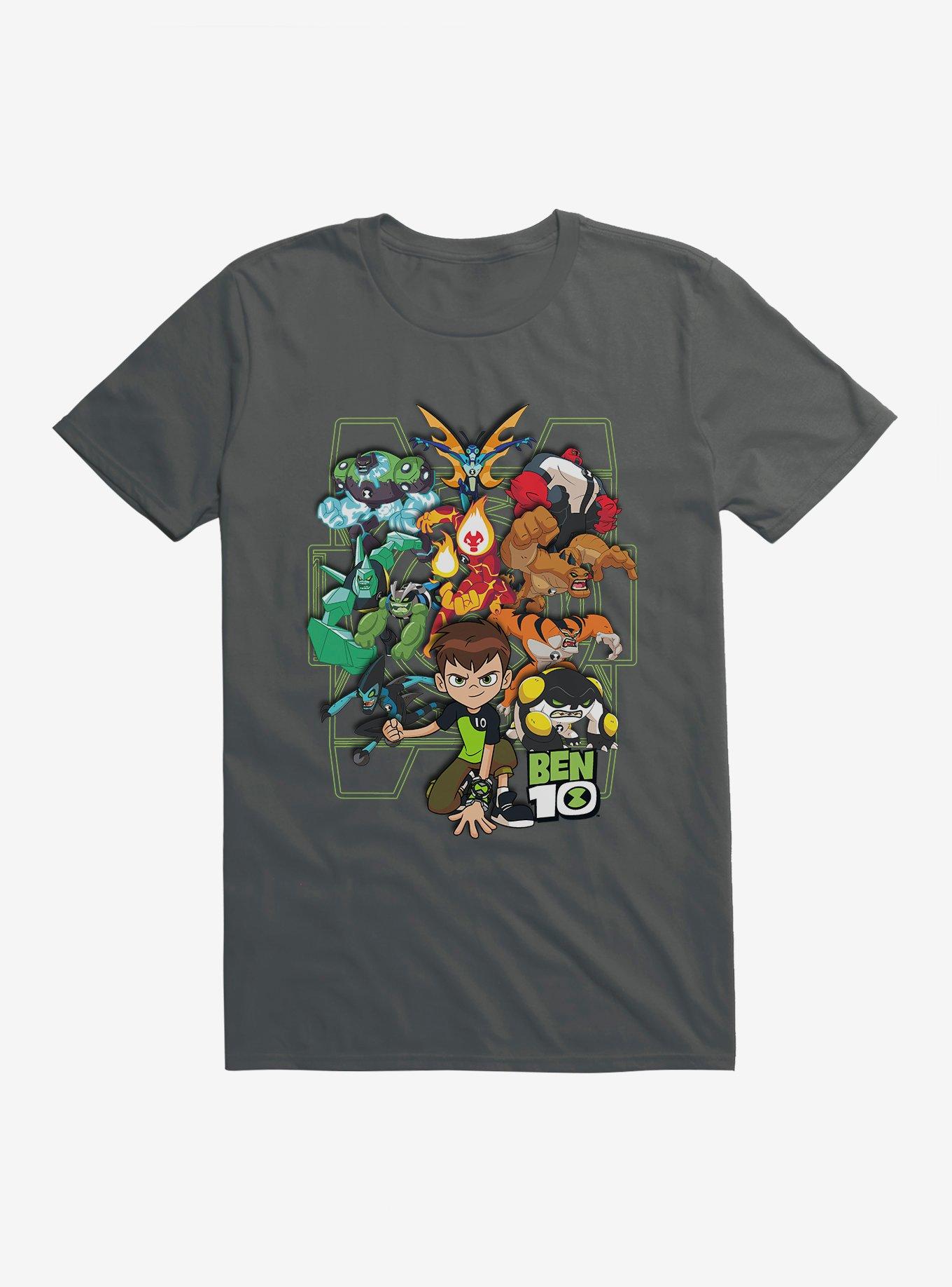 Ben 10 Ready To Go Group T-Shirt, CHARCOAL, hi-res