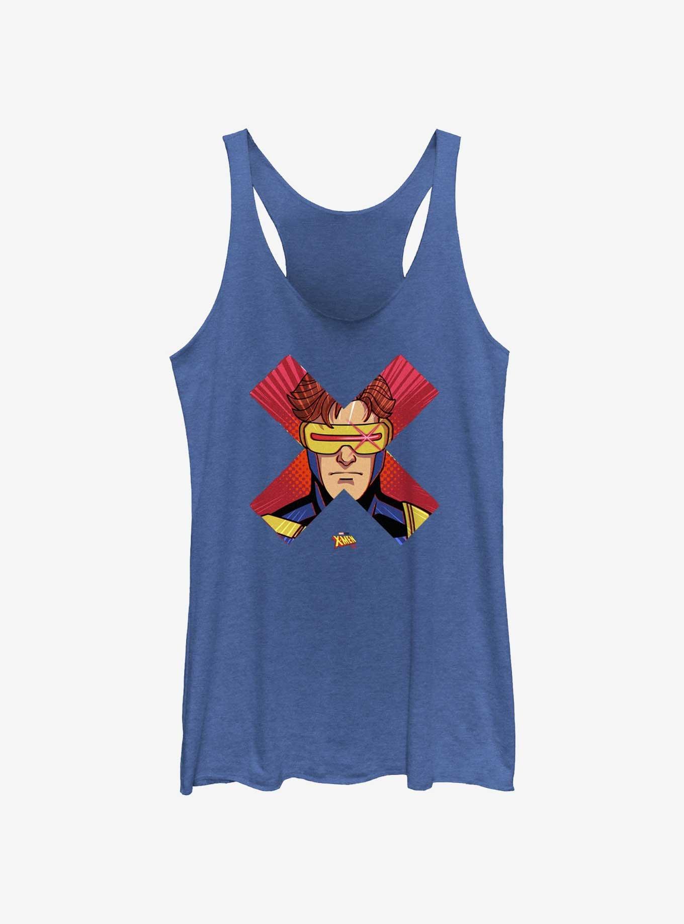 Marvel X-Men '97 Cyclops Face Womens Tank Top, ROY HTR, hi-res