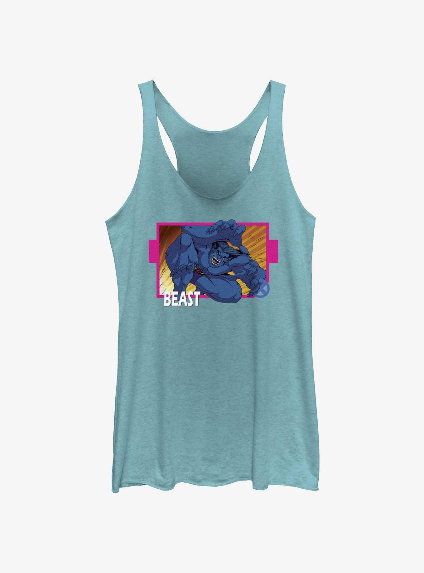 Marvel X-Men '97 Beast Card Womens Tank Top, TAHI BLUE, hi-res