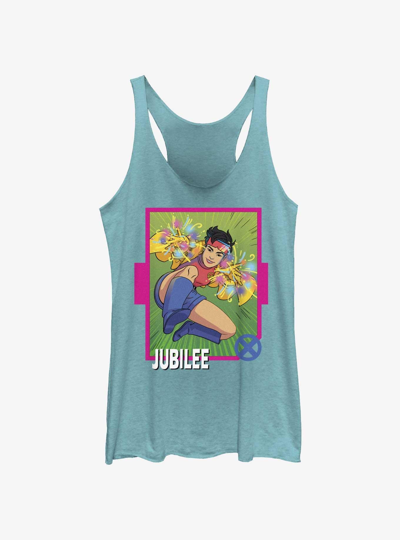 Marvel X-Men '97 Jubilee Card Womens Tank Top, TAHI BLUE, hi-res