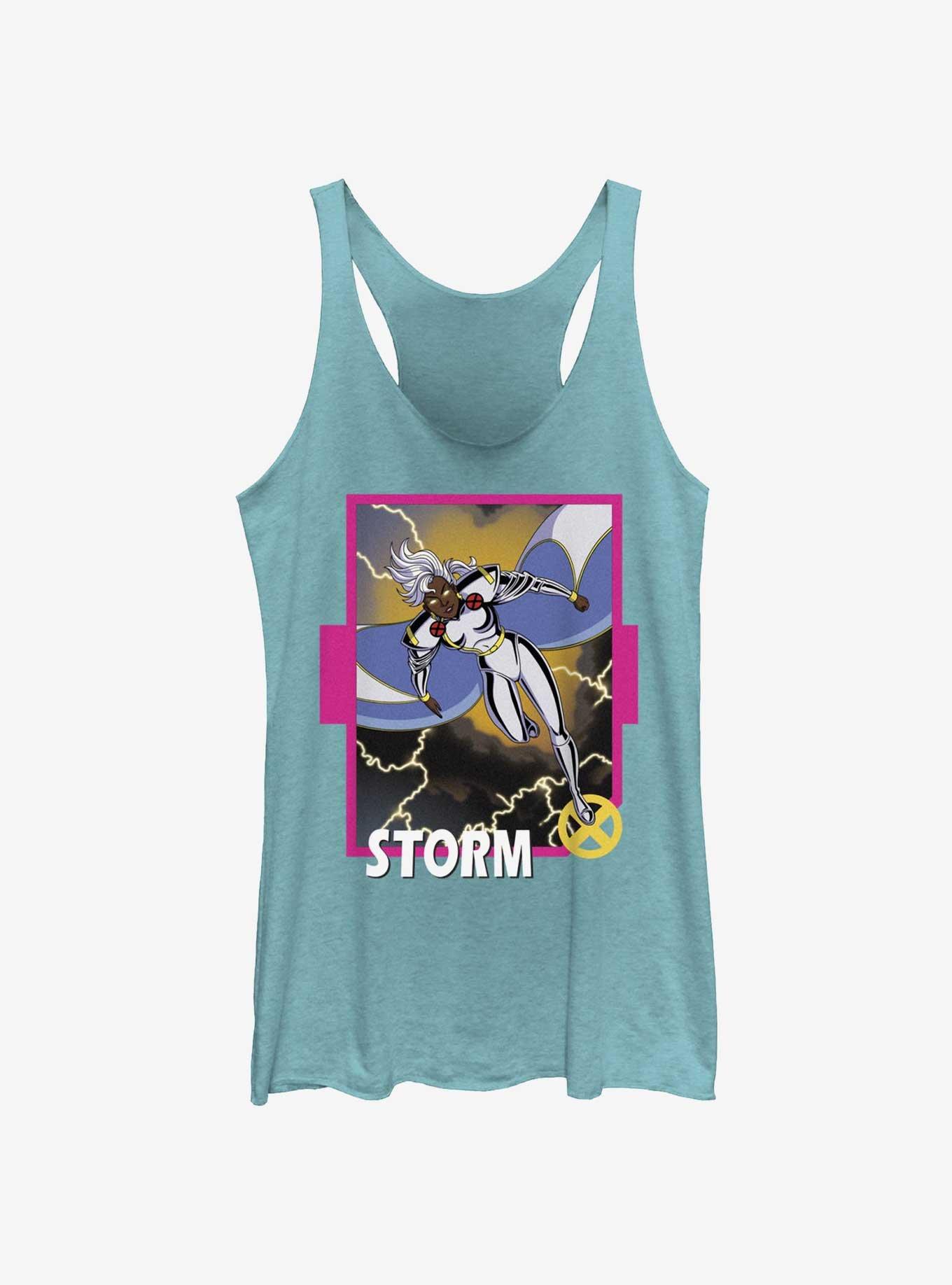 Marvel X-Men '97 Storm Card Womens Tank Top, TAHI BLUE, hi-res