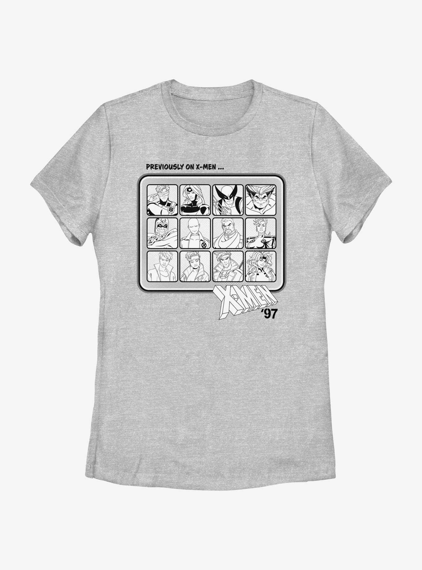 Marvel XMen 97 Previously On Womens TShirt