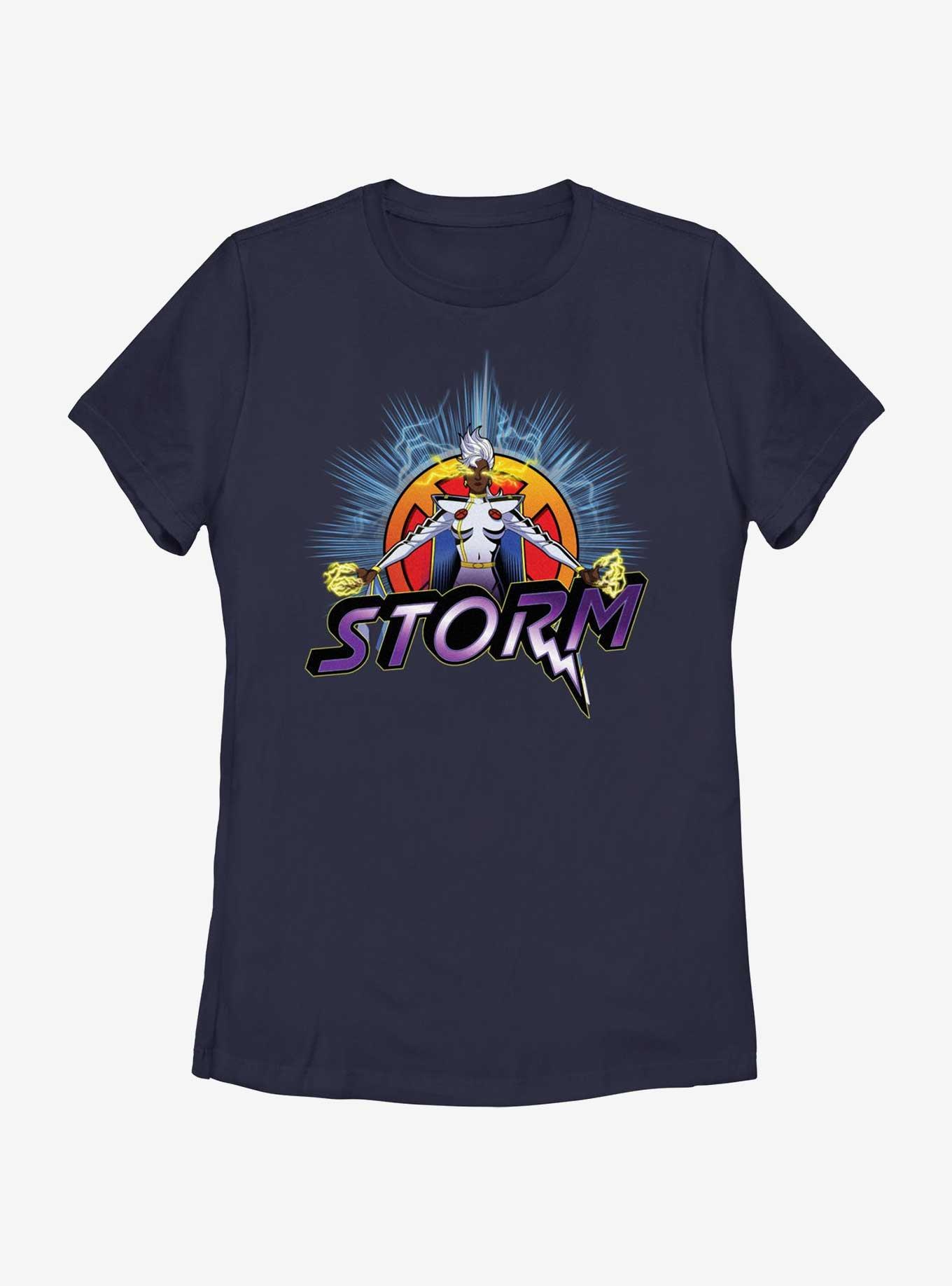 Marvel X-Men '97 Storm Super Power Womens T-Shirt, NAVY, hi-res