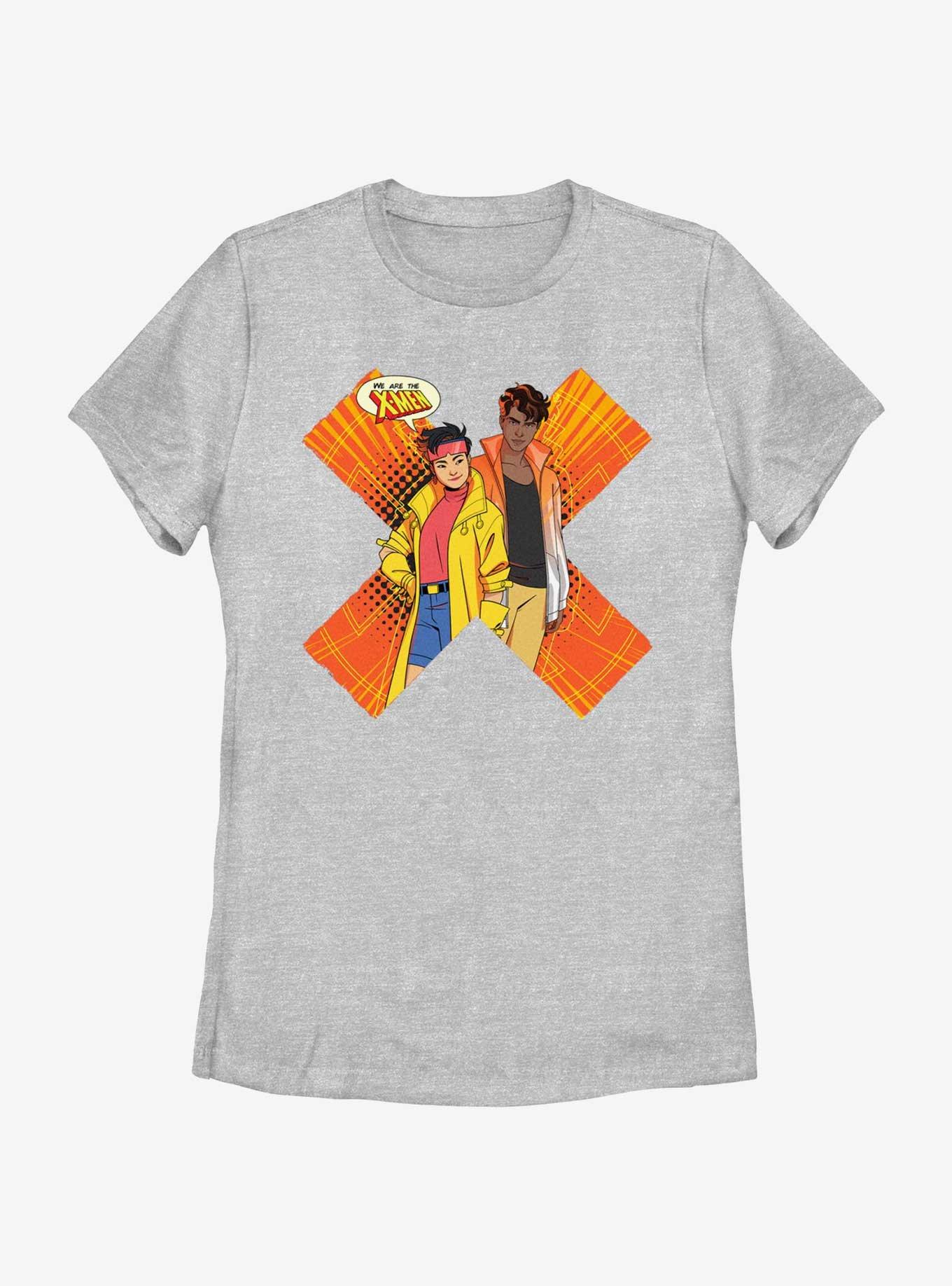 Marvel X-Men '97 Jubilee And Sunspot Womens T-Shirt, ATH HTR, hi-res