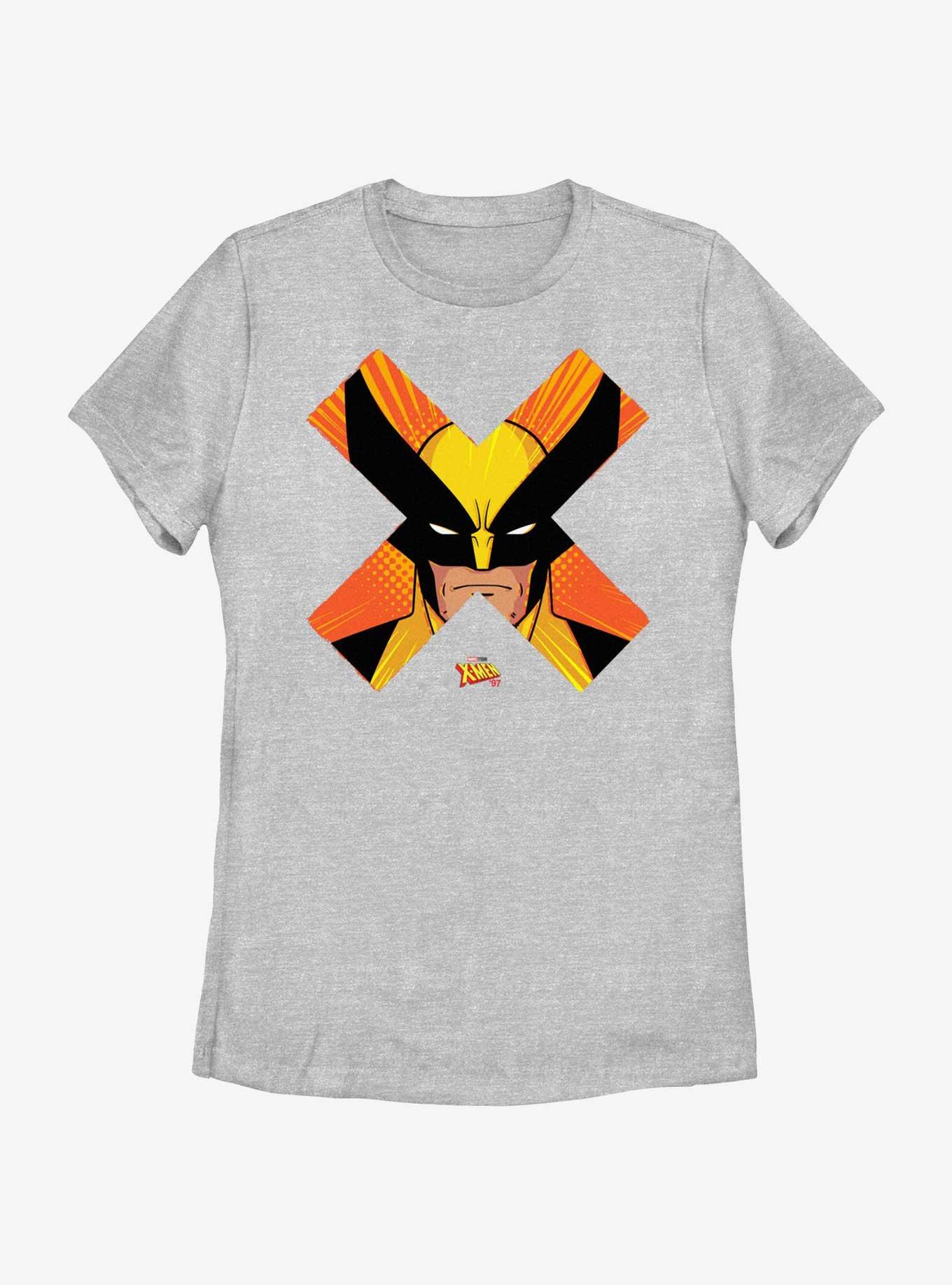 Marvel X-Men '97 Wolverine Face Womens T-Shirt, ATH HTR, hi-res