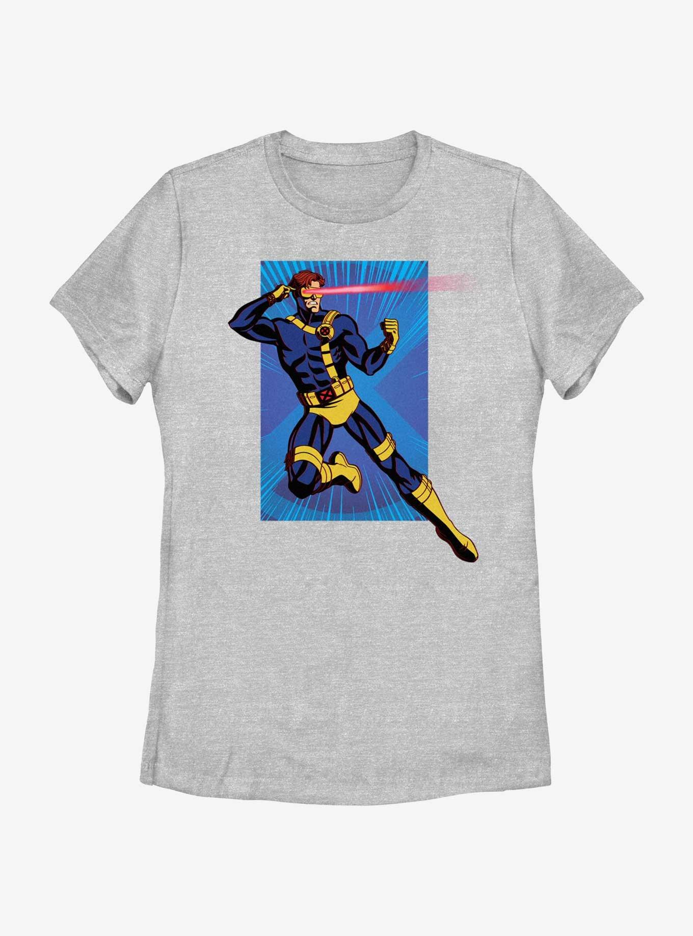 Marvel X-Men '97 Cyclops Attack Womens T-Shirt, ATH HTR, hi-res