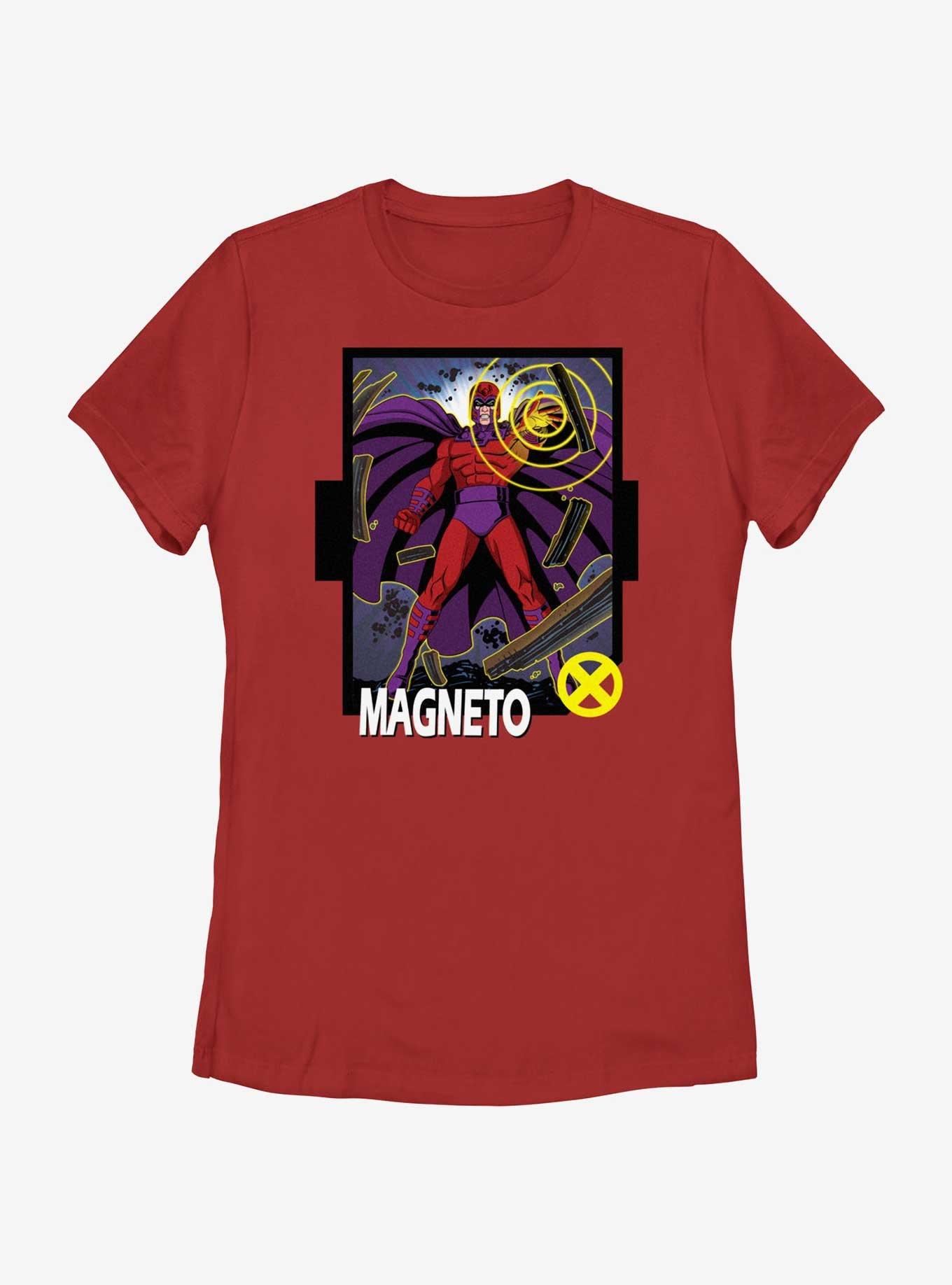 Marvel X-Men '97 Magneto Card Womens T-Shirt, RED, hi-res