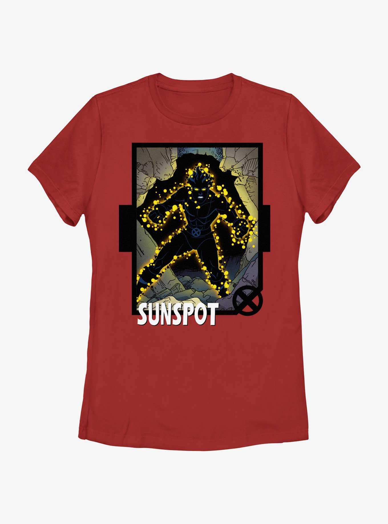 Marvel X-Men '97 Sunspot Card Womens T-Shirt